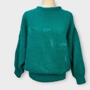 Vintage 80s KAURI KRAFT Wool Sweater Womens LARGE Thick Hand Knitted New Zealand